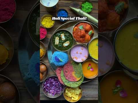 || How to make Holi😋🧡Special Thali 💯 Come & Learn || #shorts #viral #holi #food #recipe