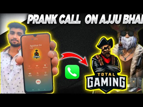 PRANK CALL ON REAL AJJUBHAI? || TOTAL GAMING PRANK CALL ||#TOTALGAMING #FREEFIRE