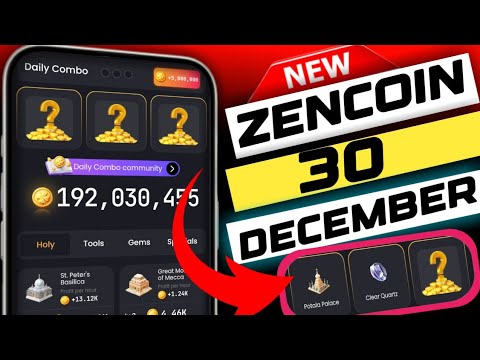 zen coin daily combo today 30 December | zen coin daily meditation today | zen coin daily combo