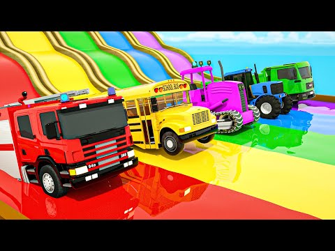 Wheels On the Bus - Magic cube and colorful pool - Baby Nursery Rhymes & Kids Songs