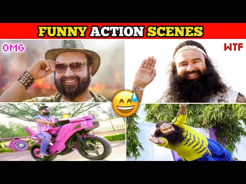 Baba Ram Rahim Funniest Action Scenes | Baba Ka Kaarnama 😅