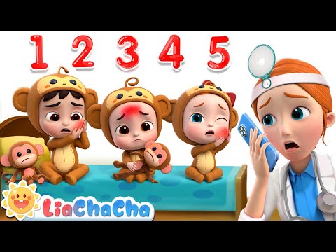 5 Little Monkeys Jumping on the Bed [Classic Version] | EP98 | LiaChaCha Kids Songs & Nursery Rhymes