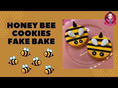 Let’s Fake Bake CUTE Bee Cookies! #fakebake #cookies #peepthisyall