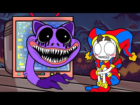 Pomni's Scary TV Surprise: A Creepy Catnap Tale The Amazing Digital Circus