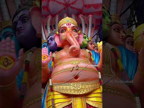 Khairatabad Ganesh 2024 Face Reveal #ganesh #youtubeshorts #ytshorts