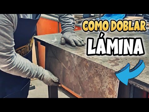 💪🏻Doblando LÁMINA calibre 14 SIN PLEGADORA 😲