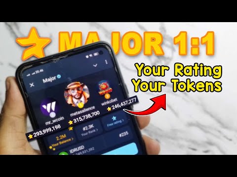 (Update Major 1:1) Transformasi Ajaib Major Airdrop Telegram | BKD tutorial Major Rating Your Tokens