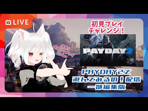 【完全初見・ゲリラタイム・一部編集】PAYDAY2で遊んでみるの！