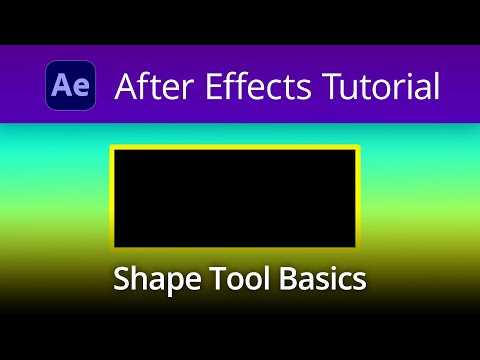 After Effects Tutorial - Shape Tool Basics