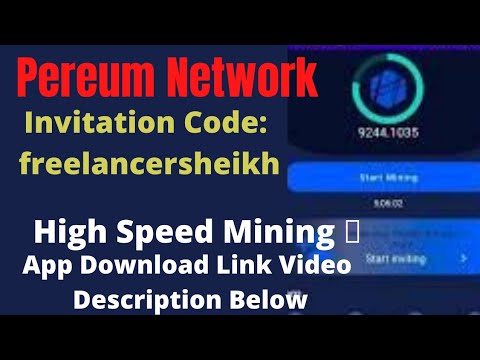 Pereum Network | Pereum Coin Network || Invitation Code:  freelancersheikh || #pereum #pereumnetwork