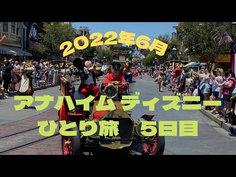 【VLOG】2022年6月アナハイムディズニーひとり旅⑧〜5日目　夜のカリフォルニアアドベンチャーやギャラクシーズエッジなど