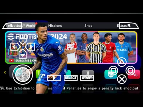 eFootball PES 2024 PPSSPP Update Tim Saudi Liga Arabia & Eroupa League Jersey 2023/24