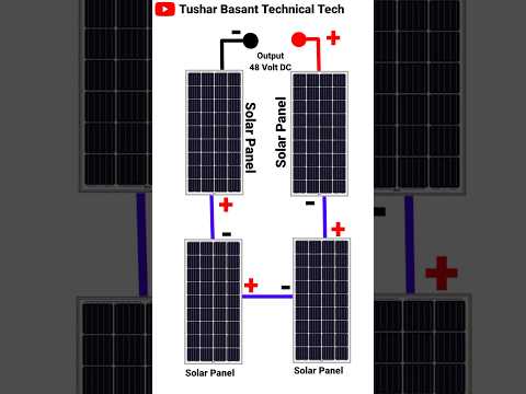 Solar Panel Switch Connection 48 Volt DC #shorts