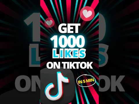 1000 Likes in 5 Min on ANY TikTok Video