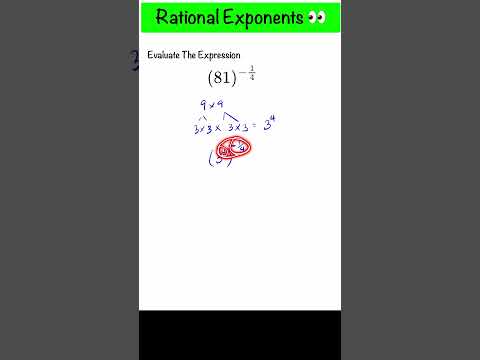 How To Solve Negative Exponent Math Problem   #maths, #mathproblem