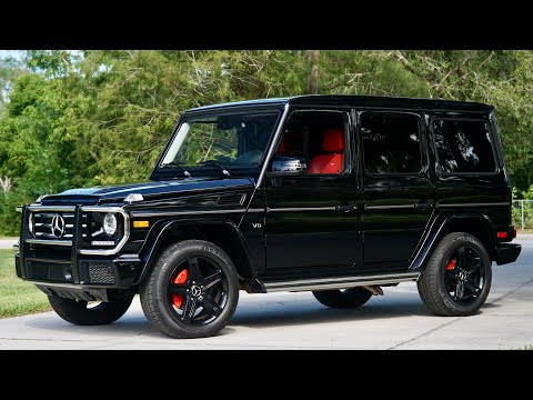 2017 Mercedes G550 w/56k Jet Black w/classic Red 🍒