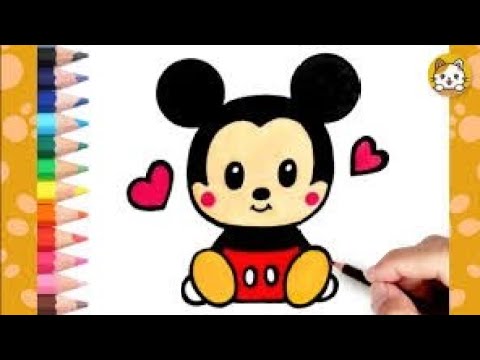 How to draw to micky mouse for kids l How to draw micky mouse step by step l