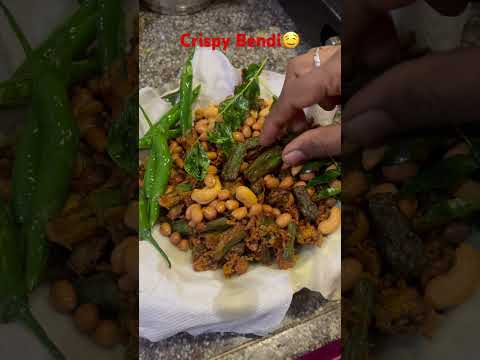 💯 Home made Functions style Crispy Bendi||Ladies fingers fry||🤤🤤#trending#youtubeshorts #viral