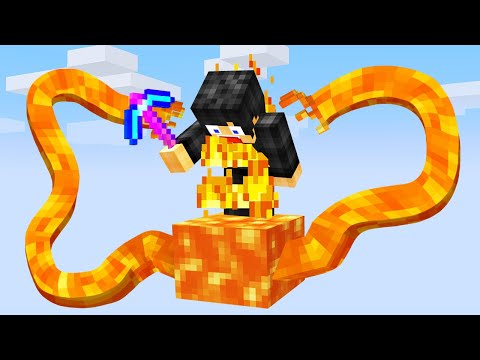 Minecraft but it’s on 1 LAVA Block…