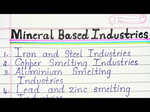 Mineral Based Industries