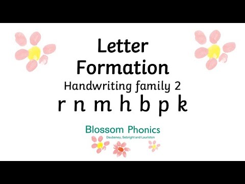 Blossom Phonics: Letter Formation: Letter Family 2