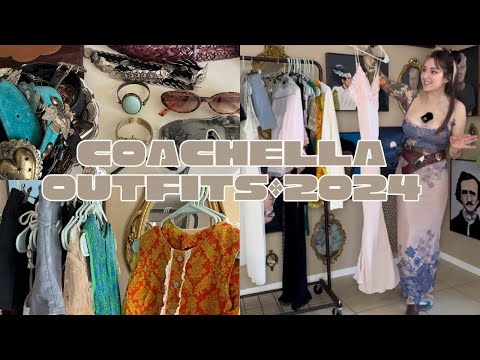 Curate my Coachella outfits w/ me • Try on haul • #thriftedfashion #coachella #coachellaoutfits