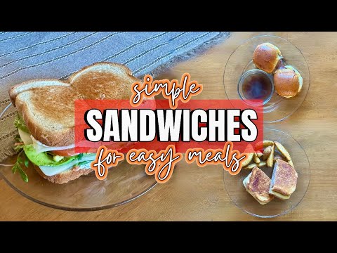 3 Tasty EASY Sandwiches | Quick and Easy Meals | Whats for Dinner | MEL COOP