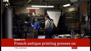 French printing press still going from 1906 (France)