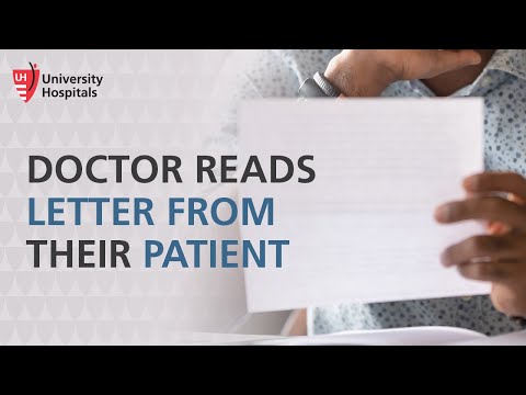 Dr. Ron Charles Reads a Letter from a Colon Cancer Patient