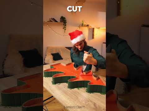 Why buy when you can create? DIY LED Christmas tree 🎄