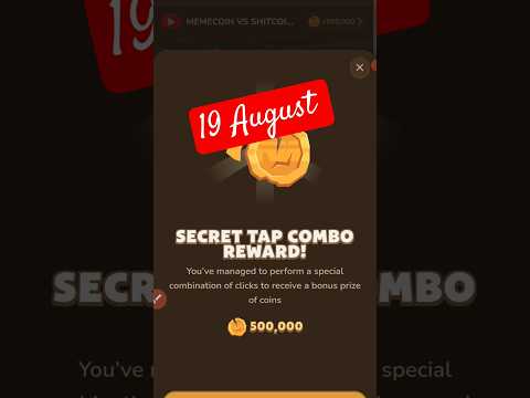 19 August Memefi daily secret combo #memefi