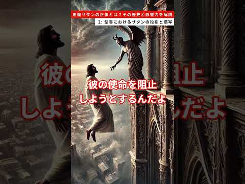 悪魔サタンの正体とは？その歴史と影響力を解説　2：聖書におけるサタンの役割と描写 #雑学 #サタン #聖書 #キリスト教