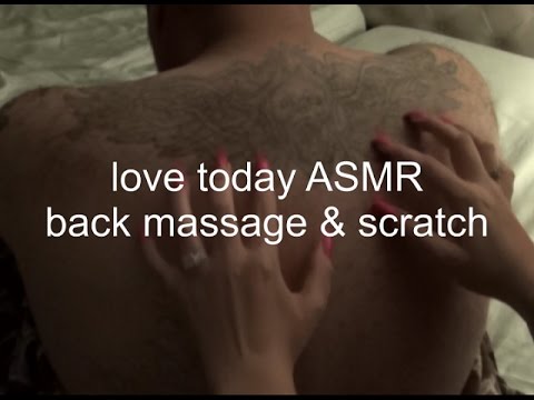 ASMR Back Massage/Scratch (soft spoken & whispered)