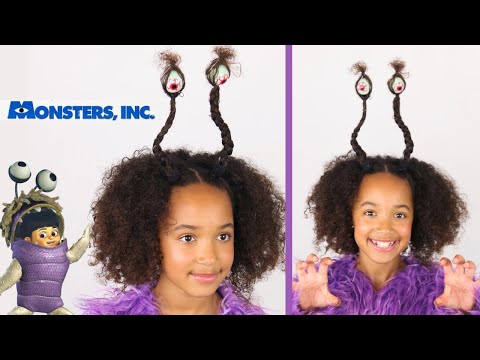 Boo - Mosters Inc Halloween Hairstyle! 👿💜