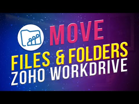 How to move files and folders in Zoho WorkDrive