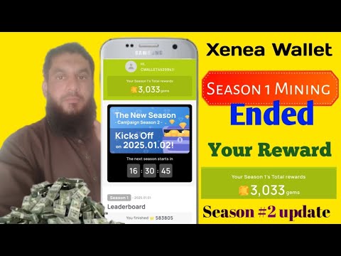 Xenea Wallet New update | Xenea Wallet Gems Tokens Received | Xenea Season 2 Mining Started🔥