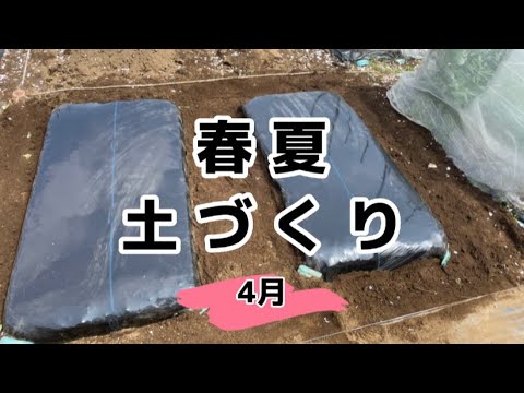 【農業vlog】春夏野菜植えるための土づくり　いい季節。いい運動