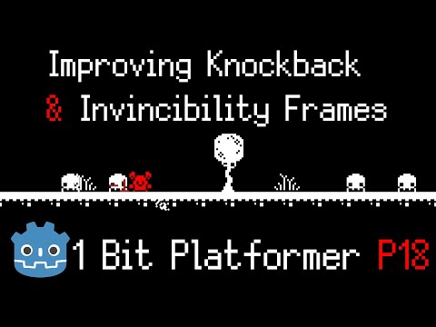 Knockback Curve & Movement Invincibility Frames ~ 1 Bit Platformer [Part 18] ~ Godot 4.3