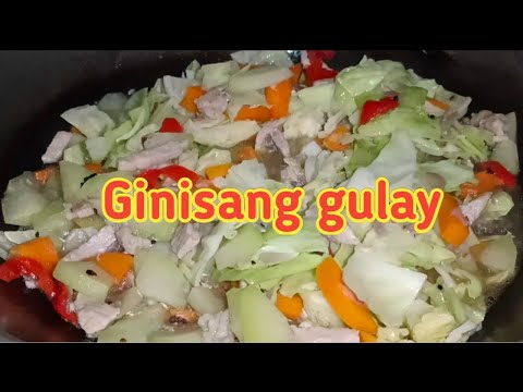 GINISANG GULAY WITH KARNE RECIPE