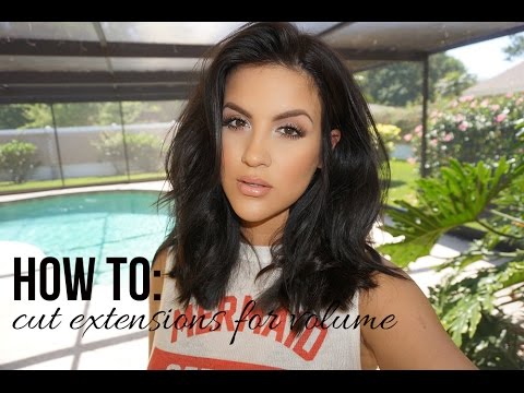 How To: Cut Hair Extensions For Volume