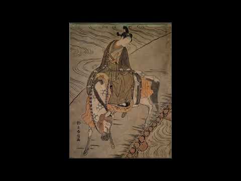 鈴木春信 Suzuki Harunobu(1725？~70)《見立黄石公張良》2枚続　中判 錦絵 2枚続江戸時代・18世紀　東京国立博物館蔵