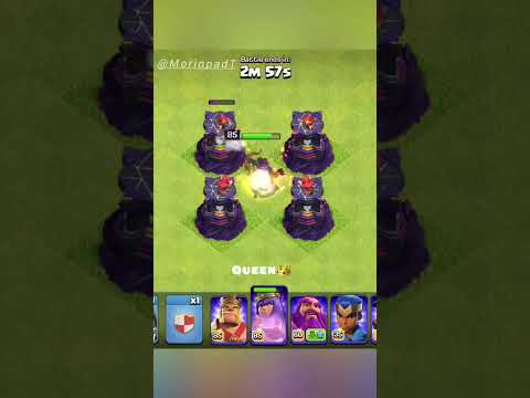 All Heros vs wizard tower | #clashofclans #coc #reels #gaming #supercell #games #shorts