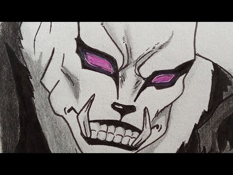 How to draw panda (from jujutsu kaisen) |2ba vArtist (anime sketch)