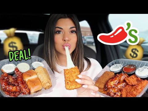 I Ordered Every “3 for Me” DEAL at Chilis! (Storytime how i met my boyfriend!)