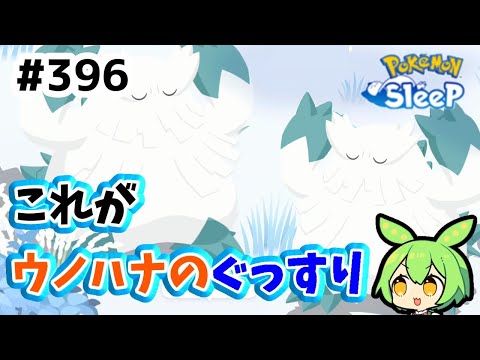 【睡眠リサーチ】＃396『ウノハナぐっすり2日分リサーチ、ミニロードマップも来た！』【ポケモンスリープ/pokemon sleep】【無課金ゴプラ勢】【ゆっくり実況ずんだもん】