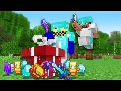 Minecraft Hunger Games, But Presents are OP!