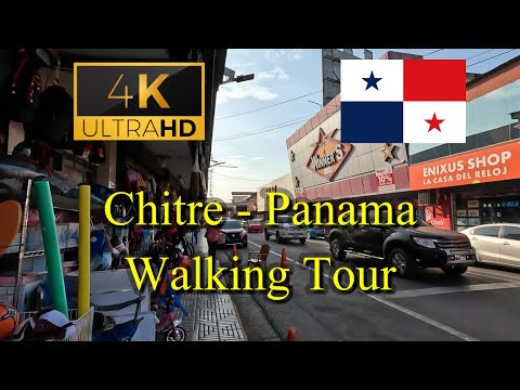 🇵🇦【4K 60fps】WALK - Chitre  ~ Walking Tour - Panama..