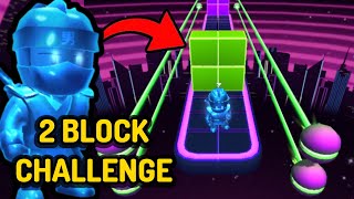 *INSANELY HARD* 2 BLOCK CHALLENGE In Stumble Guys 🥵🥵 | Stumble Guys Block Dash Hard Mode