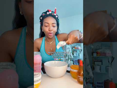 MAINTENANCE DAY ROUTINE FOR CURLY HAIR✨ #grwm #beautyindustry #preppyyyy #preppy #beautyproducts