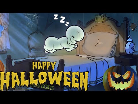 HALLOWEEN 🎃 Oldies music playing in another room and it's raining (w/ thunders) 👻 1 HOUR ASMR v2